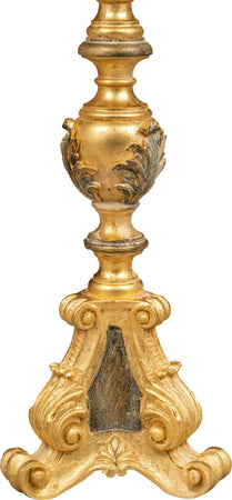 Biscottini-CANDELIERE-IN-LEGNO-FINITURA-FOGLIA-ORO-ANTICATO-E-NERO-MADE-IN-ITALY