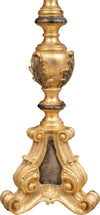 Biscottini-CANDELIERE-IN-LEGNO-FINITURA-FOGLIA-ORO-ANTICATO-E-NERO-MADE-IN-ITALY