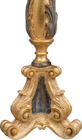 Biscottini-CANDELIERE-IN-LEGNO-FINITURA-FOGLIA-ORO-ANTICATO-E-NERO-MADE-IN-ITALY