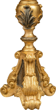 Biscottini-CANDELIERE-IN-LEGNO-FINITURA-FOGLIA-ORO-ANTICATO-E-NERO-MADE-IN-ITALY