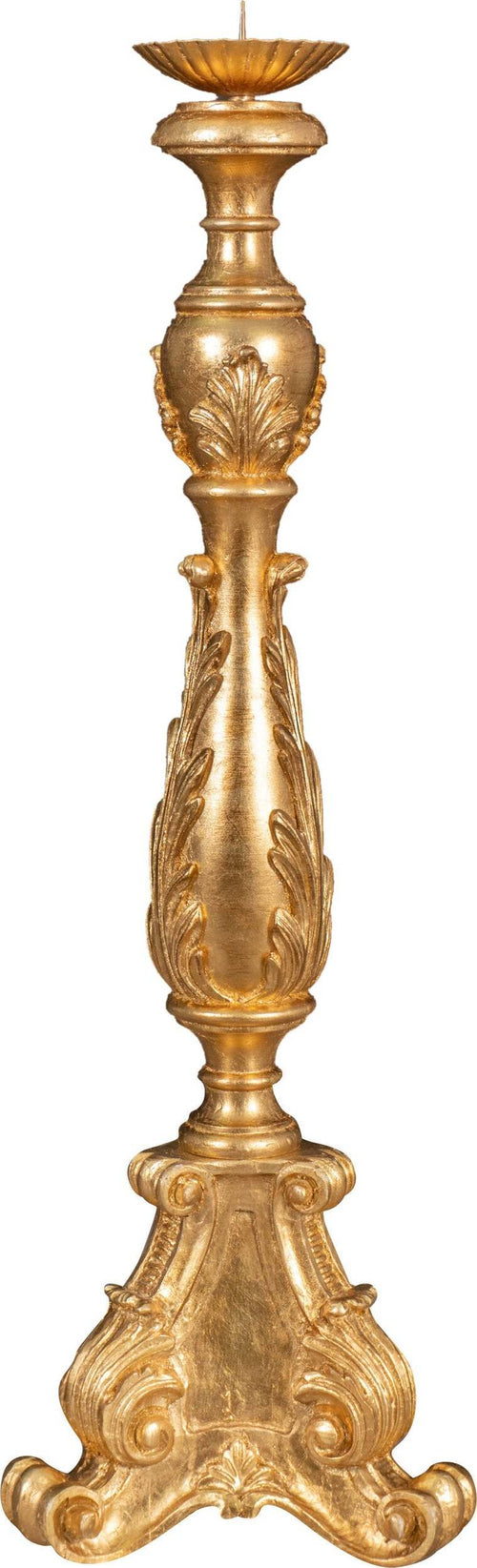 Biscottini-CANDELIERE-IN-LEGNO-FINITURA-IN-FOGLIA-ORO-ANTICATO-ANTICATA-MADE-IN-ITALY