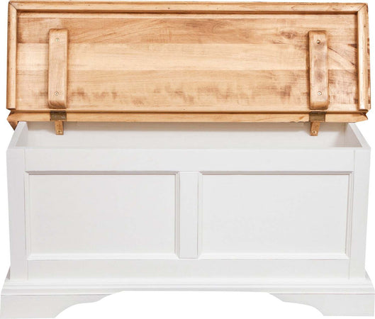 Biscottini-Cassapanca-Country-in-legno-massello-di-tiglio-struttura-bianca-anticata-piano-finitura-naturale-L100xPR38xH48-cm.-Made-in-Italy