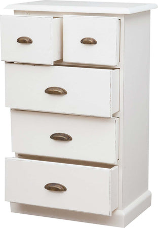 Biscottini-Cassettiera-Country-in-legno-massello-di-tiglio-finitura-bianca-anticata-L63xPR41xH100-cm.-Made-in-Italy