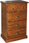 Biscottini-Cassettiera-Country-in-legno-massello-di-tiglio-finitura-noce-L63xPR41xH100cm.-Made-in-Italy