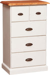 Biscottini-Cassettiera-Country-in-legno-massello-di-tiglio-struttura-bianca-anticata-finitura-naturale-L63xPR41xH100-cm.-Made-in-Italy