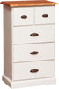 Biscottini-Cassettiera-Country-in-legno-massello-di-tiglio-struttura-bianca-anticata-finitura-naturale-L63xPR41xH100-cm.-Made-in-Italy