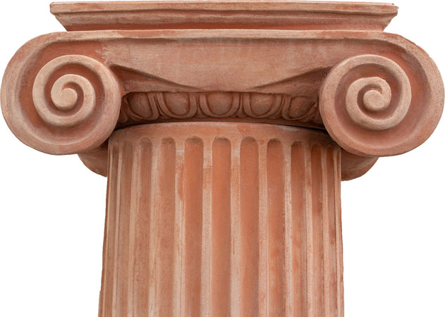 Biscottini-Colonna-ionica-in-terracotta-di-galestro-100%-Made-in-Italy-interamente-Lavorata-a-Mano
