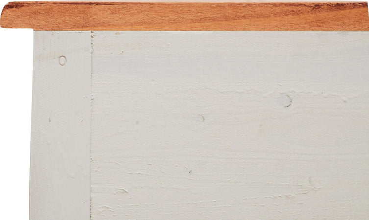 Biscottini-Comò-Country-in-legno-massello-di-tiglio-struttura-bianca-anticata-piano-finitura-noce-L107xPR47xH80-cm.-Made-in-Italy