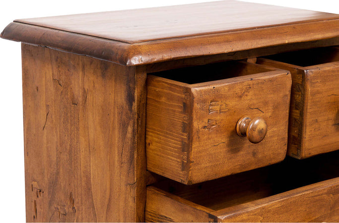 Biscottini-Comodino-Country-in-legno-massello-di-tiglio-finitura-noce-L51xPR30xH74-cm.-Made-in-Italy