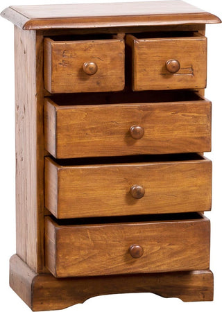 Biscottini-Comodino-Country-in-legno-massello-di-tiglio-finitura-noce-L51xPR30xH74-cm.-Made-in-Italy