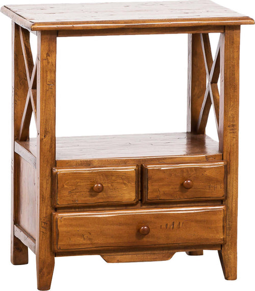 Biscottini-Comodino-Country-in-legno-massello-di-tiglio-finitura-noce-L56xPR36xH66-cm.-Made-in-Italy