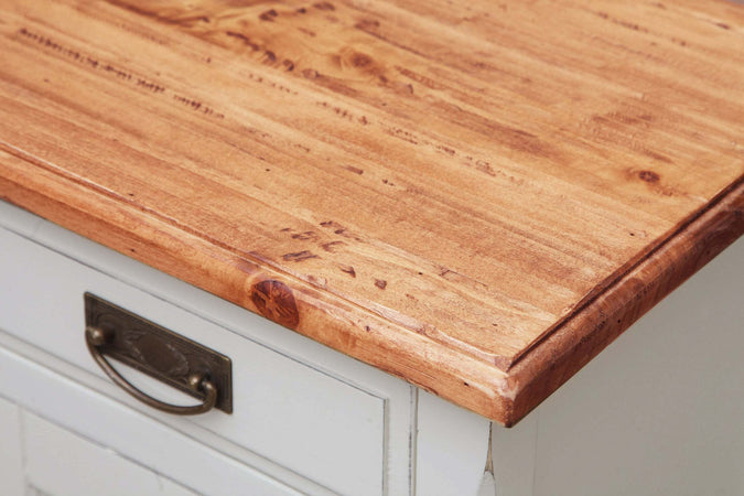 Biscottini-Comodino-Country-in-legno-massello-di-tiglio-struttura-bianca-piano-finitura-naturale-L46xPR36xH70-cm.-Made-in-Italy-sx