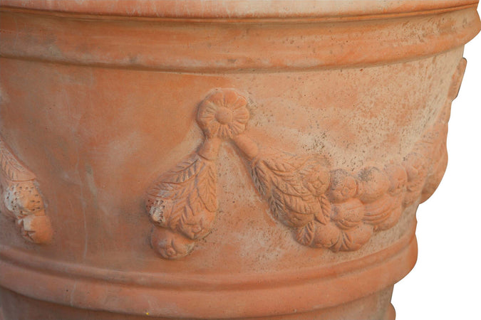 Biscottini-Conca-festonata-invecchiata,-in-terracotta-toscana-100%-Made-in-Italy-interamente-Lavorato-a-Mano-diam.70xH52-cm.