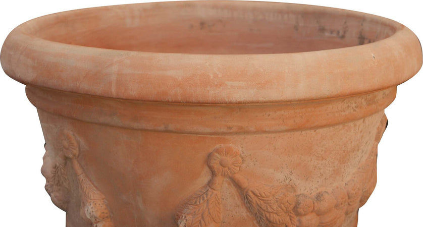 Biscottini-Conca-festonata-invecchiata,-in-terracotta-toscana-100%-Made-in-Italy-interamente-Lavorato-a-Mano-diam.70xH52-cm.