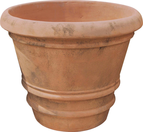 Biscottini-Conca-liscia-invecchiata,-in-terracotta-toscana-100%-Made-in-Italy-interamente-Lavorata-a-Mano-diam.70xH60-cm.