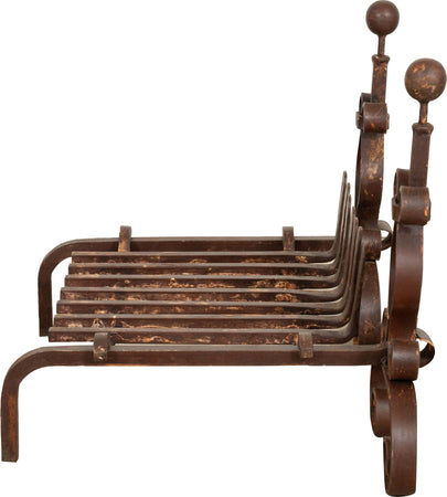 Biscottini-Coppia-di-alari-con-braciere-L70xPR50xH50-cm-in-ferro-battuto