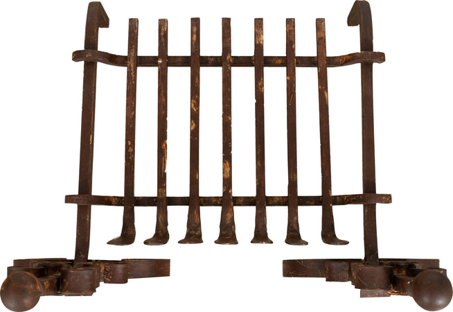 Biscottini-Coppia-di-alari-con-braciere-L70xPR50xH50-cm-in-ferro-battuto