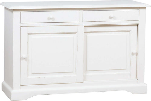 Biscottini-Credenza-Country-in-legno-massello-di-tiglio-finitura-bianca-anticata-L142xPR50xH90-cm.-Made-in-Italy