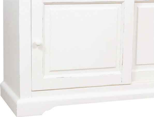 Biscottini-Credenza-Country-in-legno-massello-di-tiglio-finitura-bianca-anticata-L142xPR50xH90-cm.-Made-in-Italy