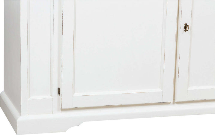 Biscottini-Credenza-Country-in-legno-massello-di-tiglio-finitura-bianca-anticata-L180xPR58xH105-cm.-Made-in-Italy