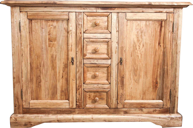 Biscottini-Credenza-Country-in-legno-massello-di-tiglio-finitura-naturale-L135xPR45xH92-cm.-Made-in-Italy