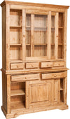 Biscottini-Credenza-Country-in-legno-massello-di-tiglio-finitura-naturale-L142xPR50xH225-cm.-Made-in-Italy