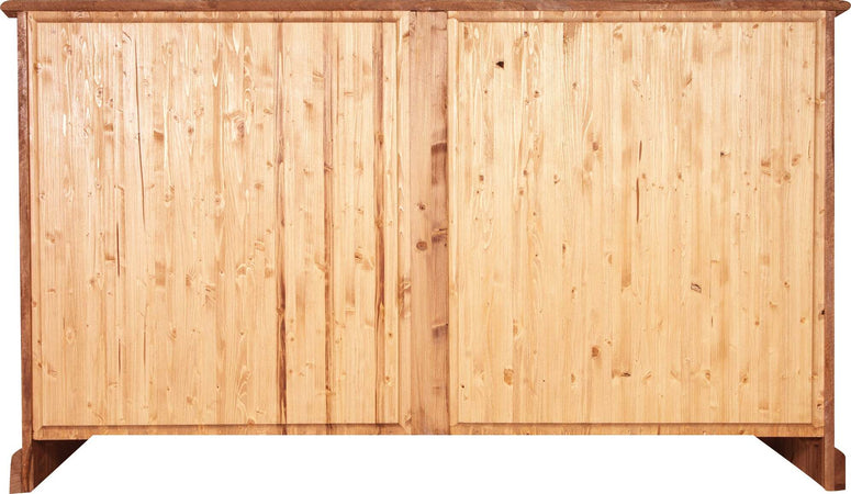 Biscottini-Credenza-Country-in-legno-massello-di-tiglio-finitura-naturale-L180xPR58xH105-cm.-Made-in-Italy