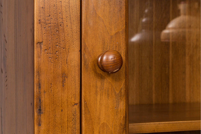 Biscottini-Credenza-Country-in-legno-massello-di-tiglio-finitura-noce-L142xPR50xH225-cm.-Made-in-Italy