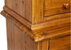 Biscottini-Credenza-Country-in-legno-massello-di-tiglio-finitura-noce-L142xPR50xH225-cm.-Made-in-Italy