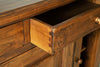 Biscottini-Credenza-Country-in-legno-massello-di-tiglio-finitura-noce-L142xPR50xH90-cm.-Made-in-Italy
