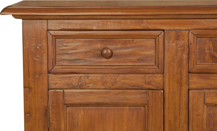 Biscottini-Credenza-Country-in-legno-massello-di-tiglio-finitura-noce-L156xPR45xH103-cm.-Made-in-Italy