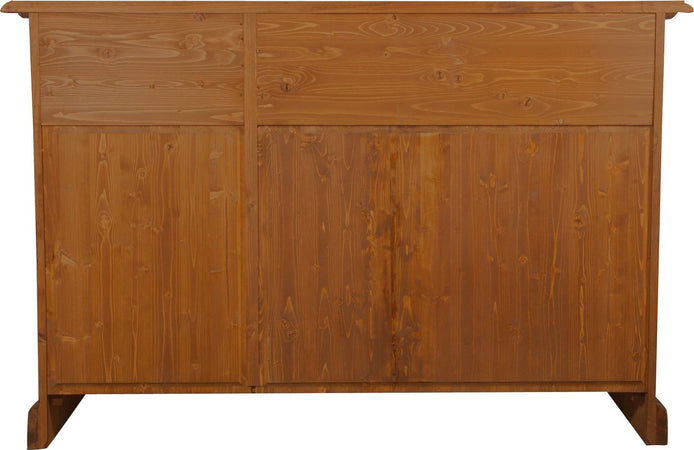 Biscottini-Credenza-Country-in-legno-massello-di-tiglio-finitura-noce-L156xPR45xH103-cm.-Made-in-Italy