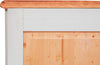 Biscottini-Credenza-Country-in-legno-massello-di-tiglio-struttura-bianca-anticata-piano-finitura-naturale-L160xPR42xH90-cm.-Made-in-Italy