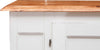 Biscottini-Credenza-Country-in-legno-massello-di-tiglio-struttura-bianca-piano-finitura-naturale-L180xPR58xH105-cm.-Made-in-Italy