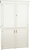 Biscottini-CREDENZA-CUCINA-IN-LEGNO-MASSELLO-DI-TIGLIO-FINITURA-BIANCA-ANTICATA-L130XPR60XH115-CM.-MADE-IN-ITALY