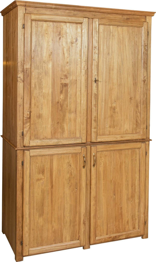 Biscottini-CREDENZA-CUCINA-IN-LEGNO-MASSELLO-DI-TIGLIO-FINITURA-NATURALE-L130XPR60XH115-CM.-MADE-IN-ITALY