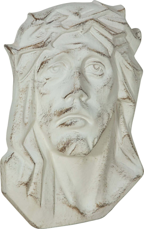 Biscottini-DECORO-DA-PARETE-VOLTO-CRISTO-FINITURA-BIANCO-ANTICATO-MADE-IN-ITALY