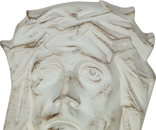 Biscottini-DECORO-DA-PARETE-VOLTO-CRISTO-FINITURA-BIANCO-ANTICATO-MADE-IN-ITALY