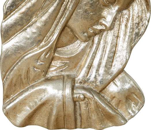 Biscottini-DECORO-DA-PARETE-VOLTO-MADONNA-FINITURA-ARGENTO-MADE-IN-ITALY