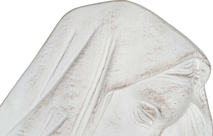 Biscottini-DECORO-DA-PARETE-VOLTO-MADONNA-FINITURA-BIANCO-ANTICATO-MADE-IN-ITALY