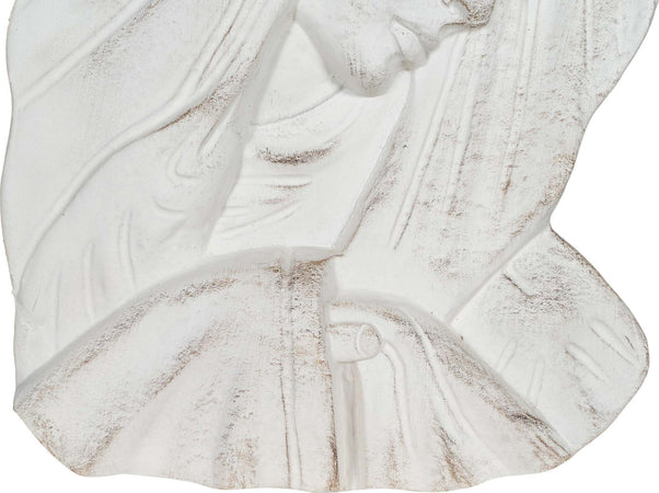 Biscottini-DECORO-DA-PARETE-VOLTO-MADONNA-FINITURA-BIANCO-ANTICATO-MADE-IN-ITALY