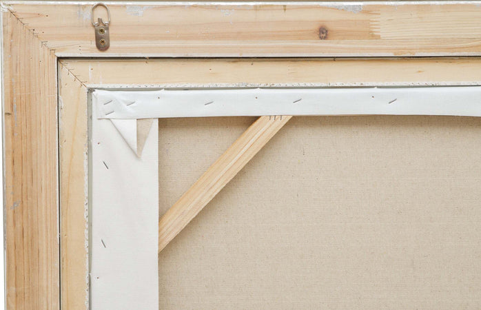Biscottini-Dipinto-a-mano-olio-su-tela-con-cornice-in-legno-finitura-foglia-argento-RISTORANTE-140