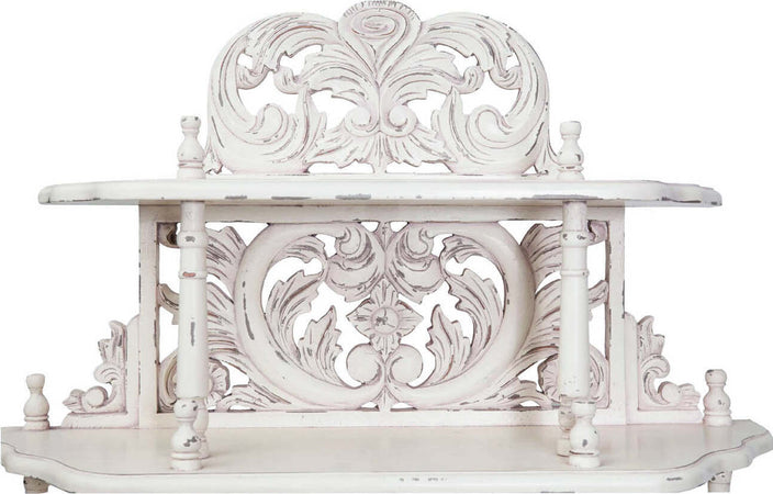 Biscottini-Etagere-in-legno-massello-di-mogano-finitura-bianca-anticata-100x39x190-cm