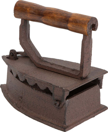 Biscottini-Ferro-da-stiro-in-ghisa-finitura-ruggine-anticata-L14,5xPR9xH13-cm