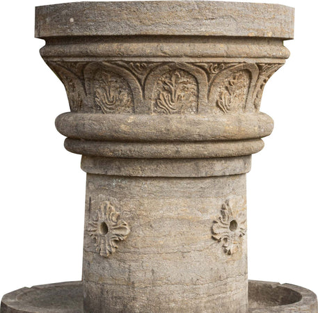 Biscottini-Fontana-con-8-Vasche-in-Pietra,-L90xPR90xH160-cm