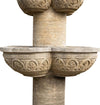 Biscottini-Fontana-con-8-Vasche-in-Pietra,-L90xPR90xH160-cm