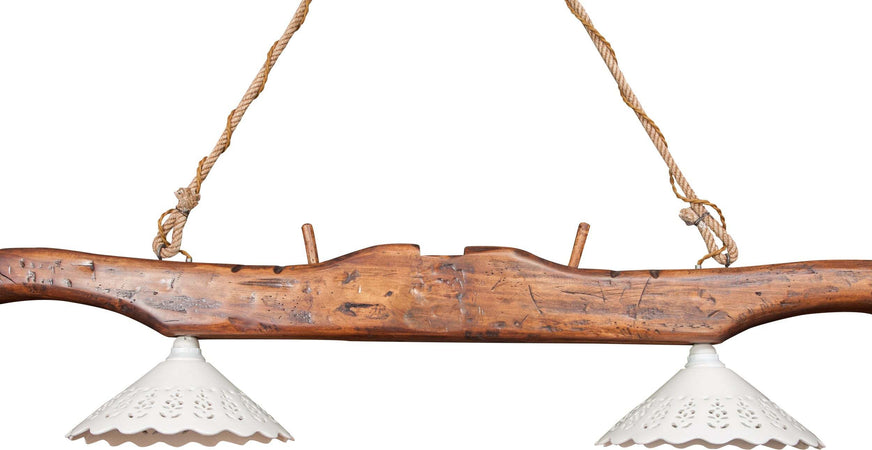 Biscottini-Giogo-lampadario-in-legno-massello-di-tiglio-finitura-noce.Made-in-Italy