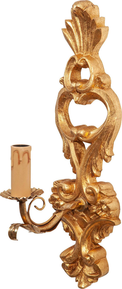 Biscottini-Lampada-Applique-Shabby-in-legno-e-ferro-finitura-foglia-oro-anticato-Made-In-Italy