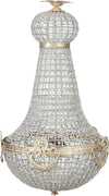 Biscottini-Lampadario-in-fusione-di-ottone-e-gemme-in-cristallo-Diam.-50XH100-cm