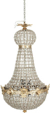 Biscottini-Lampadario-in-fusione-di-ottone-e-gemme-in-cristallo